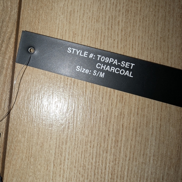 New Mix Dark Gray Textured Leggings Set - Picture 6 of 6